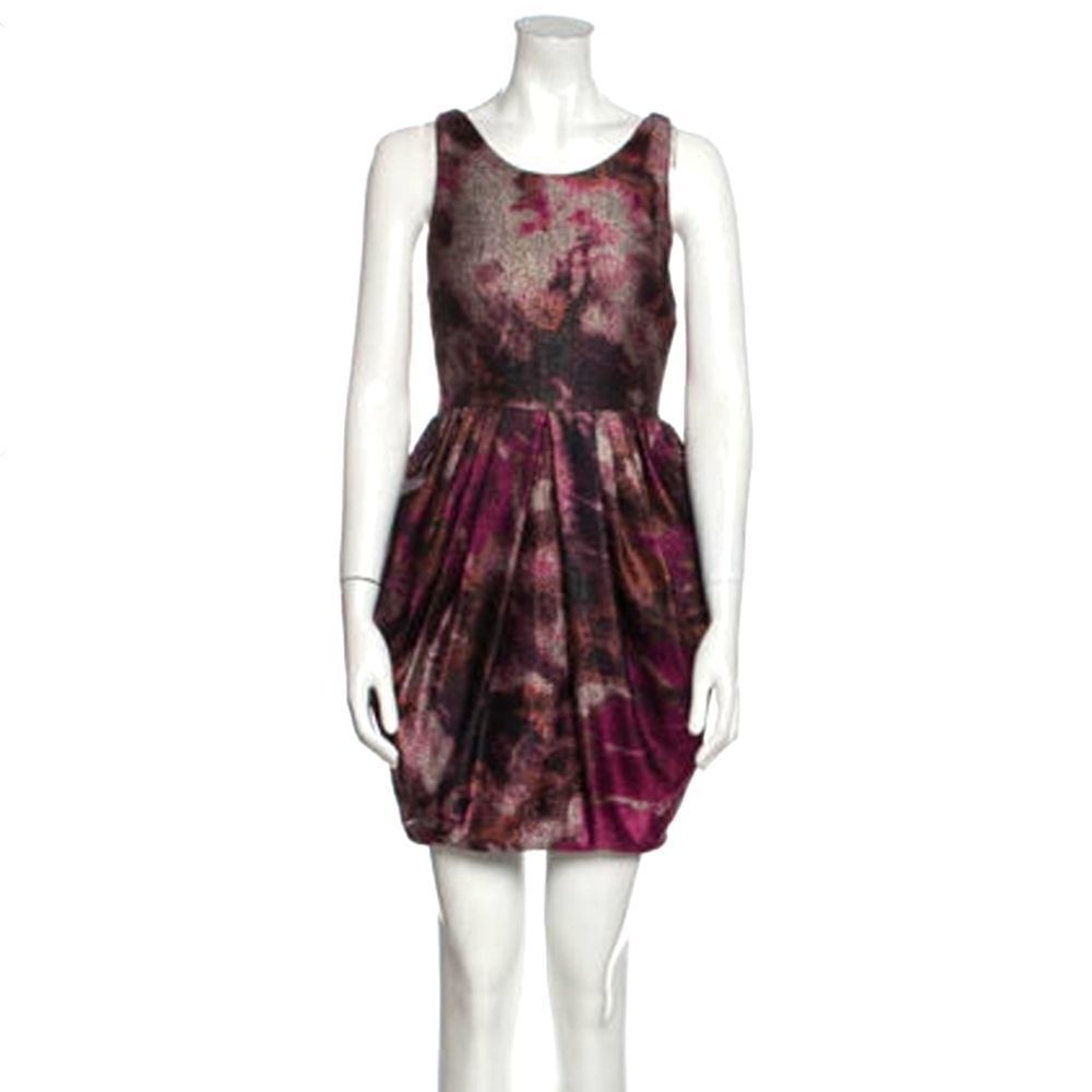 Alice+Olivia Purple and Pink Sheath Dress Sz 6